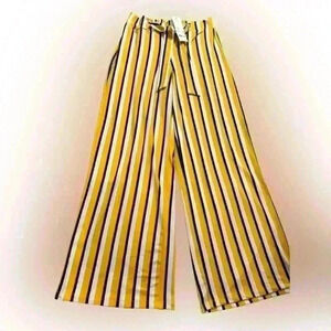 NY Collection Yellow Striped Pants